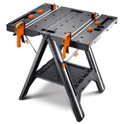 Worx 32 in. H X 25 in. W X 25 in. D Folding Sawhorse 300 lb. cap.