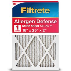 Filtrete 16 in. W X 25 in. H X 2 in. Polypropylene 1000 MPR Pleated Air Filter 1 pk