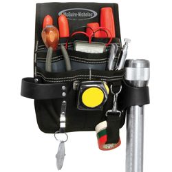 McGuire-Nicholas 6 pocket Polyester Electrician's Pouch Black