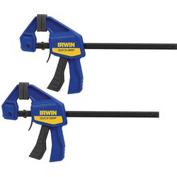 Irwin Quick-Grip 6 in. X 2-7/16 in. D Bar Clamp 100 lb 2 pc