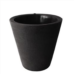 Algreen 20.5 in. H X 20 in. W X 20 in. D Plastic Olympus Planter Black