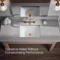 Kohler Facile Brass Traditional Widespread Bathroom Sink Faucet 8 in.