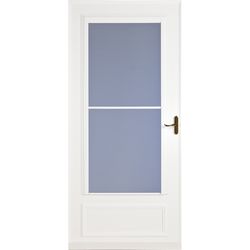 Larson Screen Away 81 in. H X 32 in. W Vinyl/Wood White Mid-View Reversible Storm Door