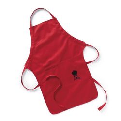 Weber 2 pocket Red Apron w/Black Kettle Cotton Apron