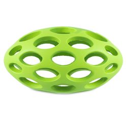 JW Pet Hol-ee For Dog Assorted Rubber Football Dog Toy Medium 1 pk