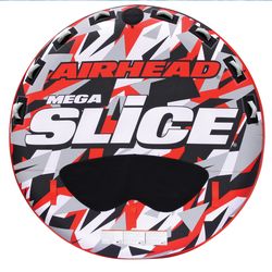 Airhead MEGA SLICE PVC Inflatable Red Tapered Towable Tube 100 in. W