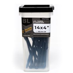 Big Timber No. 14 Sizes X 4 in. L Hex Drive Hex Washer Head Coarse Timber Screws