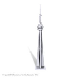 Fascinations Metal Earth CN Tower 3D Model Kit Silver