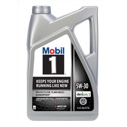 Mobil 1 5W-30 Gasoline Synthetic Motor Oil 5 qt