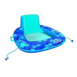 Swimways Elite Blue PVC/Vinyl Inflatable Sunseat Pool Float