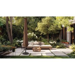 Living Accents Terrazzo Polyester Umbrella Cover