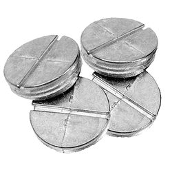 Sigma Engineered Solutions Round Die-Cast Zinc 0.75 in. H X 1/2 in. W Closure Plug