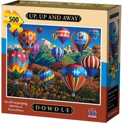 Dowdle Up, Up and Away Personal Puzzle Cardboard/Paper Multicolored 500 pc