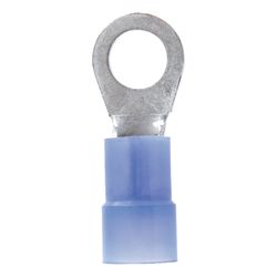 Jandorf 6 Ga. Insulated Wire Ring Terminal Blue 2 pk