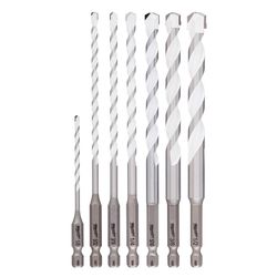 Milwaukee Shockwave Assorted in. Multi-Material Percussion Bit Drill Bit Set Hex Shank 7 pc