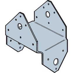 Simpson Strong-Tie 2.5 in. H X 5.5 in. W 18 Ga. Galvanized Steel Half Base