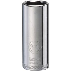 DeWalt 14 mm X 1/4 in. drive Metric 6 Point Deep Socket 1 pc
