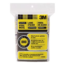 3M 000 Grade Extra Fine Steel Wool Pad 6 pk