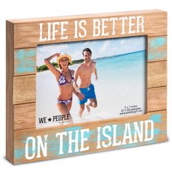 Pavilion We People Natural Brown/White MDF Picture Frame 5 x 7 in.