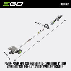 EGO Power+ Multi-Head System ME0820 8 in. Battery Edger Tool Only