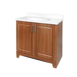Royal Cabinets Single Oak Amati Bathroom Vanity 30 in. W X 17 in. D X 33.5 in. H