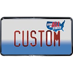 Custom Accessories Black Metal License Plate Frame