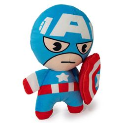 Buckle-Down Marvel Comics For Dog Multicolored Plush Kawaii Captain America Standing Pose Squeaky Do
