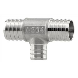 Plumbeeze 1 in. PEX X 1 in. D PEX Stainless Steel Tee