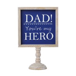 Glitzhome Happy Father's Day Table Decor MDF/Solid Wood 1 pc