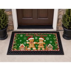 Briarwood Lane 30 in. W X 18 in. L Multi-Color Gingerbread Lane Polyester Door Mat