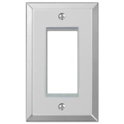 Amerelle Clear 1 gang Acrylic Decorator Wall Plate 1 pk