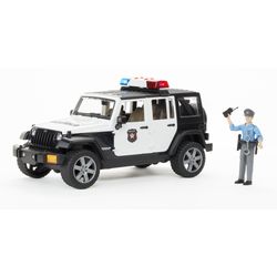 Bruder Jeep Wrangler Police Car with Policeman Toy Multicolored