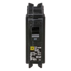 Square D HomeLine 20 amps Plug In Single Pole Circuit Breaker