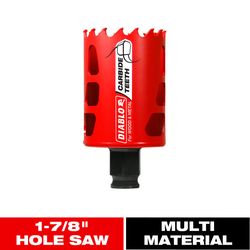 Diablo Snap-Lock Plus 1-7/8 in. Carbide Tipped 2-3/8 in. L X 3/8 in. D Hole Saw