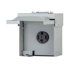 Eaton 30 amps 240 V 1 space 4 circuits Surface Mount Power Outlet Box