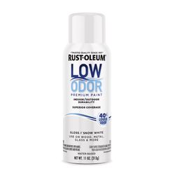 Rust-Oleum Low Odor Gloss Snow White Spray Paint 11 oz