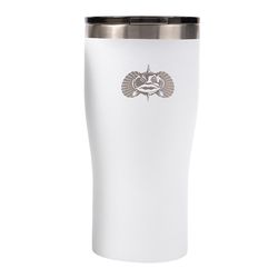 Toadfish 20 fl. oz. White BPA Free Non Tipping Tumbler with Lid