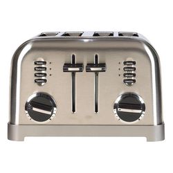 Cuisinart Stainless Steel Silver 4 slot Toaster 7.4 in. H X 11.14 in. W X 10.67 in. D