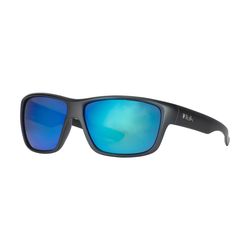 Huk Spar Sunglasses Unisex Matte Black Frame Blue Lens Polarized