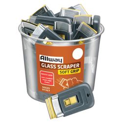 Allway Soft Grip 1-1/2 in. W Steel Retractable Glass Scraper