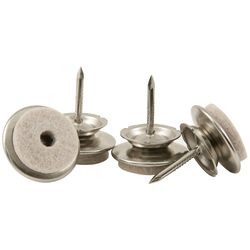 Softtouch Beige 1 in. Nail-On Felt Swivel Glide 4 pk