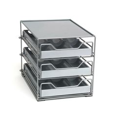 Lipper International Silver Steel Bottle Spice and Vitamin Organizer