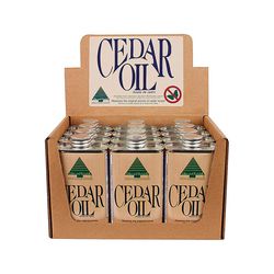 Giles & Kendall Low Luster Clear Fully-Transparent Oil-Based Cedar Oil 8 oz