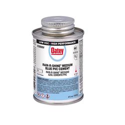 Oatey Rain-R-Shine Blue Cement For PVC 4 oz