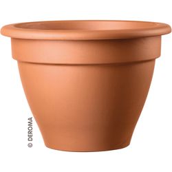 Deroma 6.3 in. H X 8.3 in. D Clay Traditional Planter Terracotta
