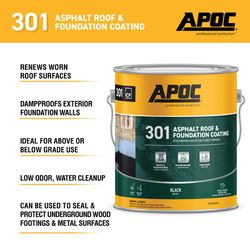 Black Jack Gloss Black Asphalt Roof And Foundation Coating 1 gal