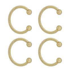 Haute Decor MantleClip Chic Gold Stocking Holder