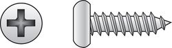 HILLMAN No. 8 Ga. X 2 in. L Phillips Pan Head Sheet Metal Screws 100 pk