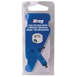 Kreg Plastic/Steel Easy-Set Stop Collar and Thickness Gauge Kit 2 pc