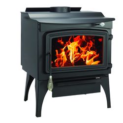 Pleasant Hearth EPA Certified 2200 sq ft Vintage Cord Wood Stove Hopper